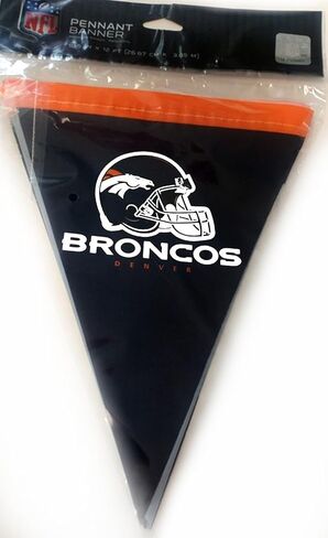 Creative Converting Officially Licensed NFL Plastic Table Cover, 54x102, Denver Broncos - in Saudi Arabia