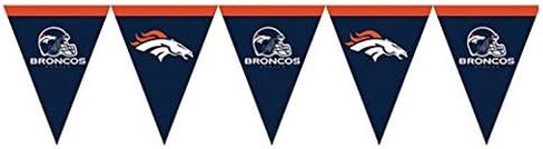 Creative Converting Officially Licensed NFL Plastic Table Cover, 54x102, Denver Broncos - in Saudi Arabia