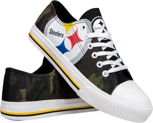 FOCO Women's NFL Camo Low Top Canvas Sneakers Shoes in Kuwait