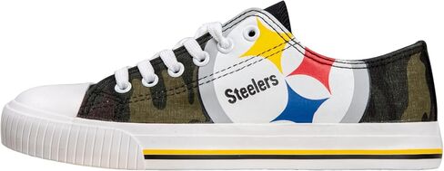 FOCO Women's NFL Camo Low Top Canvas Sneakers Shoes in Kuwait