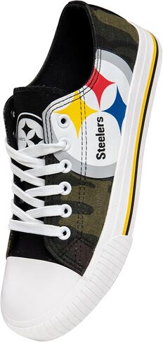 FOCO Women's NFL Camo Low Top Canvas Sneakers Shoes in Kuwait