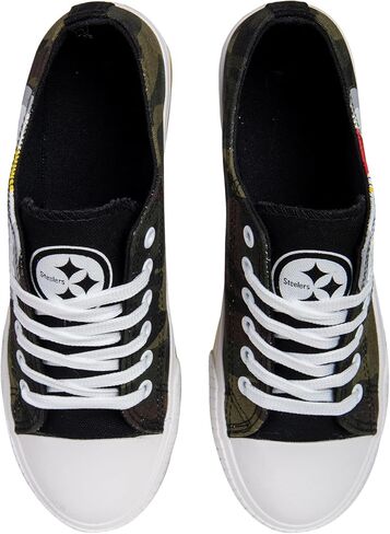 FOCO Women's NFL Camo Low Top Canvas Sneakers Shoes in Kuwait