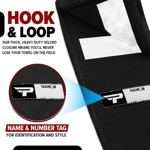 Every Play Counts. Play with Heart. Trust Our Football Towels for Unbeatable Grip & Clear Vision - Lightweight for All Your Sports Gear (Adult, Black) in Kuwait
