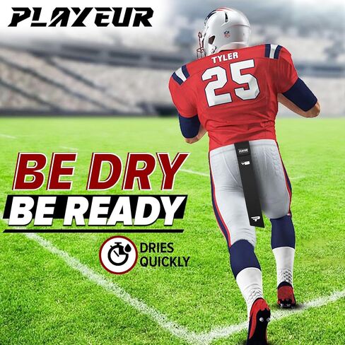 Every Play Counts. Play with Heart. Trust Our Football Towels for Unbeatable Grip & Clear Vision - Lightweight for All Your Sports Gear (Adult, Black) in Kuwait