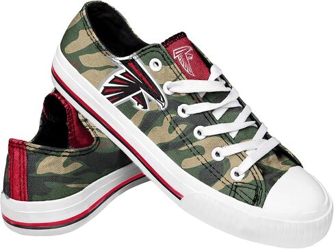 FOCO Women's NFL Camo Low Top Canvas Sneakers Shoes in Kuwait