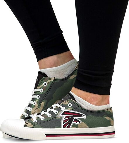 FOCO Women's NFL Camo Low Top Canvas Sneakers Shoes in Kuwait