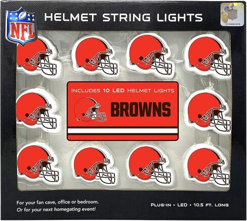 NFL LED Helmet String Lights with Adaptor Plug Included, Battery Operated Football Fairy Lights for Indoor Home Décor in Kuwait