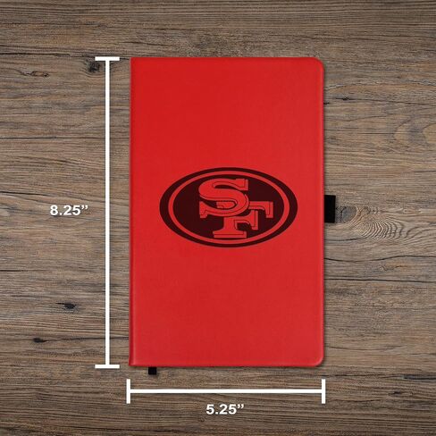 Rico Industries NFL San Francisco 49ers Laser-Engraved Color Notepad, 5.25 x 8.25-inches in Kuwait