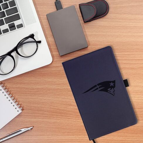 Rico Industries NFL New England Patriots Laser-Engraved Color Notepad, 5.25 x 8.25-inches in Saudi Arabia