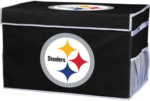 صناديق تخزين Footlocker من Franklin Sports NFL - حاويات تنظيم كبيرة قابلة للطي - مكتب فريق NFL، غرفة النوم + ديكور غرفة المعيشة - صناديق كبيرة + صغيرة in Saudi Arabia