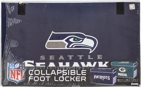 صناديق تخزين Footlocker من Franklin Sports NFL - حاويات تنظيم كبيرة قابلة للطي - مكتب فريق NFL، غرفة النوم + ديكور غرفة المعيشة - صناديق كبيرة + صغيرة in Saudi Arabia