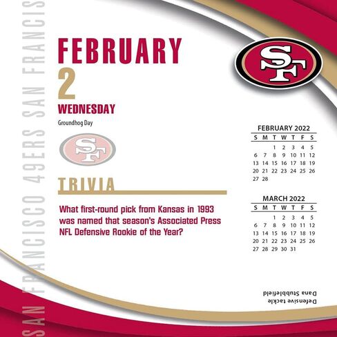TURNER SPORTS SAN Francisco 49ERS 2022 Box Calendar (22998051453) in Saudi Arabia