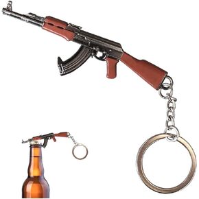 AK-47 Keychain Bottle Openers for Outdoor Campaign Bar Restaurant Portable Wine Opener Best Gift for Men Soldier