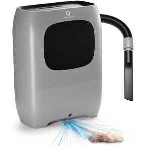 AIRTHEREAL T1 Touchless Vacuum Automatic Dustpan with 2 Operation Modes - Ultra Fast & Powerful Corded Canister Vacuum for Sweeping Salon, Pet Hair, Food, Dirt, Kitchen, 20Kpa Max Suction