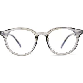 SA106 Hipster Round Horn Rim Inset Blue Light Filter Computer Lens Glasses