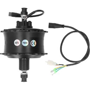 48V 750W Hub Motor, 430rpm IP65 Waterproof Electric Wheel Hub Motor, 35-40kmh Brushless Electric Hub Motor for 20/26 Wheels