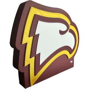 Officially Licensed Winthrop University 3D Printed Decorative Figure - Great for Home Office, Desk, Shelf - Made from Quality Material - Garnet, Gold, White College Sports Decor