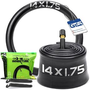 2 Pack 14 Inch Bike Tube Fit 1.75/1.95/2.125 with 32mm Schrader Valve, 14x2.125 Bike Tube with 2PCS Levers, 14 x 2.125 Inner Tube Compatible with Kids Bikes, Strollers (2 of One Size)
