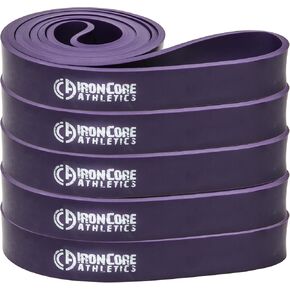 5-Pack Purple Pull-Up Assist Bands - Durable 40-80 lbs for Professional Use | Ideal for Coaches, Military Training, Strength Building & Team Workouts