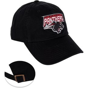 Desert Cactus Clark Atlanta University Baseball Hat CAU Panthers Brimmed Embroirderd Hats Cap Adjustable Cloth Strap Adult (Style B) Black