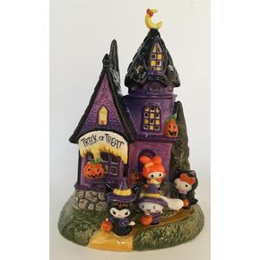 Blue Sky Clayworks Hello Kitty and Friends Trick or Treat Candle House, 9.75-inches Height, Home Decorative Accessories, 23681