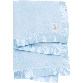 Little Giraffe Baby Blanket - Chenille Soft Blanket with Satin Trim - Baby Stroller Blanket - Newborn Baby Essentials & Gifts - 29" x 35" - Lavender