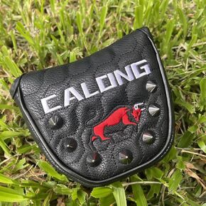 Golf Putter Headcover Black Matador Golf Mallet Putter Cover with Velcro Golf Club Head Cover