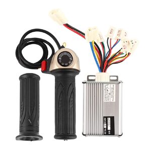 Folany Controller Set, Aluminum Alloy Brushless Motor Controller with Power Display Handlebar, 48V 1000W Motor Kit Conversion Kit for Various, Tricycles and Scooters