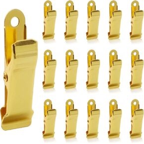 XGNG 24PCS Black Crocodile Clamps Metal Mini Clamps Mini Spring Clamp Crocodile Alligator Clips Alligator Clamps for Work, Smooth Jaw