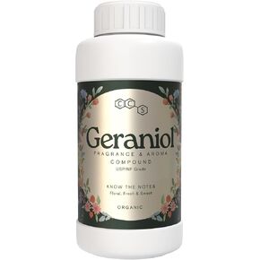 Geraniol - Premium High Purity Aroma Compound - 100mL (3.3 Fl Oz)