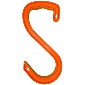 HIGH 5 Hook Double - Heavy Duty, Industrial Safety Hook for Hanging Cables, Cords, Hoses and Welding Leads. 250 lb Capacity (Box of 20)