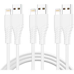 Phone Charger Fast Charging, [MFi Certified] Dual Port USB C Charger Block with 2Pack 6FT Long USB C to A and USB A Charging Cable Cord