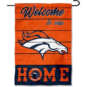 WinCraft Denver Broncos Welcome Home Decorative Garden Flag Double Sided Banner