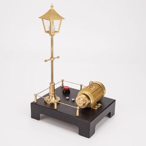 Helixsun Retrol Mini Steam Generator and Lamp Scene Model Set,DIY Steam Beam Engine Model Accessories Kit, Physical Science Experiment Education