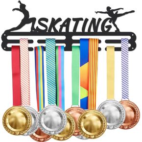 SUPERDANT Medal Hanger Display Sports Race Medals Holder Rack Sport Awards Ribbon Holder Personalised Medal Hangers Wall Mount Tiered Award Rack for Athletes