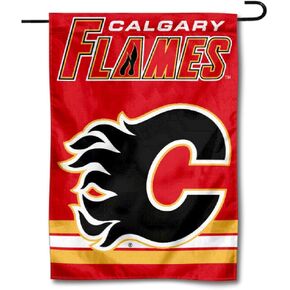 WinCraft Calgary Flames Double Sided Garden Flag