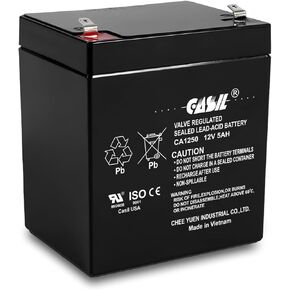 Casil Genuine CA1250 12V 5Ah Home Alarm Battery with F1 Terminals