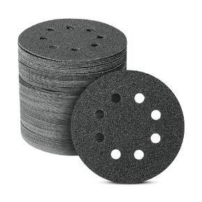 Bates- Sanding Discs, 5 Inch 8 Hole Sanding Discs, 100 Pack, Grits 60 120 240 400 600 800 1000 1200 1500 2000, Sanding Pads, Hook and Loop Sanding Disc, Round Sandpaper Discs, 5 inch Sanding