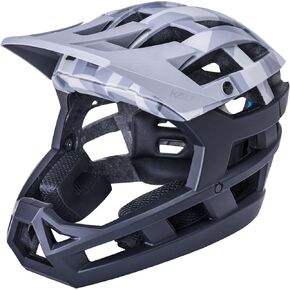Kali Protectives Invader 2.0, Color: Camo Matte Grey/Black, Size: XS/M (0221821216)