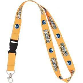 Desert Cactus Buffalo Sabres Lanyard NHL National Hockey League Car Keys ID Badge Holder Keychain Detachable Breakaway Snap Buckle (Lanyard 2 - Yellow)