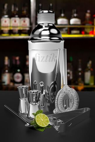 Bartender Kit-20 Pcs Cocktail Shaker Set Bar Set Cocktail Shaker Set Cocktail Mixer Set Bar Sets for the Home Shaker Set Bartender Kit Stainless Steel Cocktail Shaker Set Drink Mixing Kit Cocktail Set in Saudi Arabia