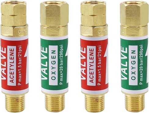 Oxygen Acetylene Flashback Arrestors Set, Torch End in Saudi Arabia