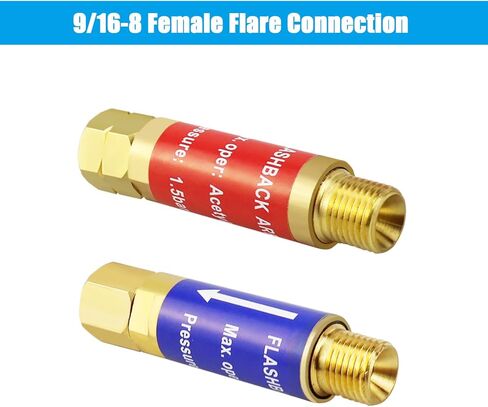 Oxygen Acetylene Flashback Arrestors Set, Torch End in Kuwait