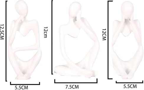 Thinker Statue Statue Decoration Abstract Sculpture Gold Decoration Tabletop Decoration Home Decoration Statue Small Shelf Decoration Shelf Art Integrate Art Into Life(Black) in Saudi Arabia