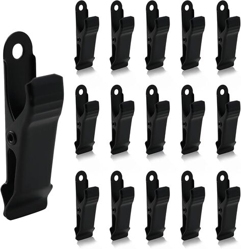 XGNG 24PCS Black Crocodile Clamps Metal Mini Clamps Mini Spring Clamp Crocodile Alligator Clips Alligator Clamps for Work, Smooth Jaw in Saudi Arabia