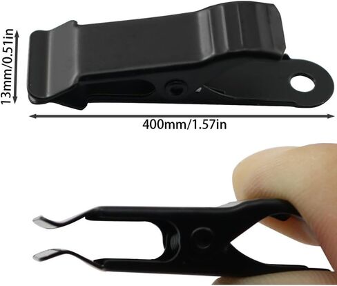 XGNG 24PCS Black Crocodile Clamps Metal Mini Clamps Mini Spring Clamp Crocodile Alligator Clips Alligator Clamps for Work, Smooth Jaw in Saudi Arabia