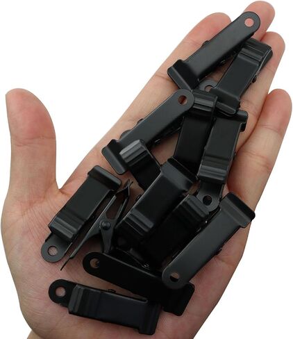 XGNG 24PCS Black Crocodile Clamps Metal Mini Clamps Mini Spring Clamp Crocodile Alligator Clips Alligator Clamps for Work, Smooth Jaw in Saudi Arabia