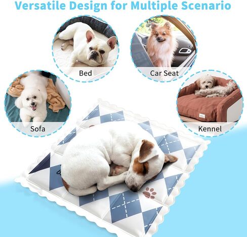 Pet Cooling Pad Summer Dog House Cat Sleeping Pad Dog and Cat Cooling Gel Pad Dirty and Cool Resistant Sleeping Pad (Blue) in Saudi Arabia