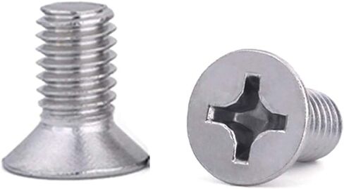 NGe M4X6mm - Stainless Steel Flat Head Cross Screw Countersunk Head Screw- Flat Head Screw(100PCS,M4X6mm) in Saudi Arabia