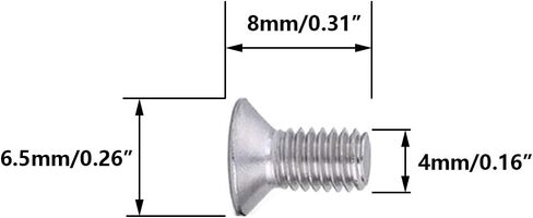 NGe M4X6mm - Stainless Steel Flat Head Cross Screw Countersunk Head Screw- Flat Head Screw(100PCS,M4X6mm) in Saudi Arabia
